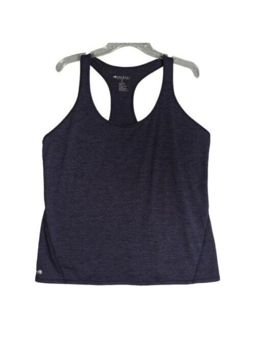 Ideology Womens Racerback Tank Top XL Blue Polyester Athletic Wear